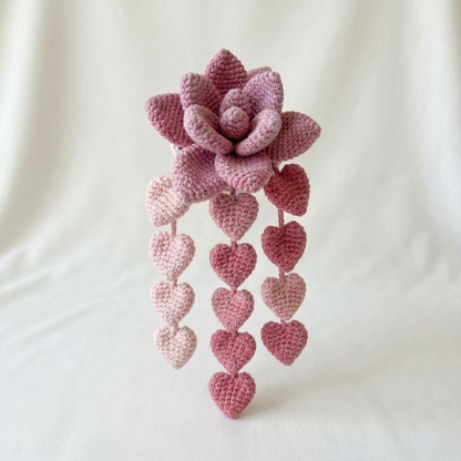 Crochet Hanging Plants Pattern Bundle - 5 Realistic Succulents & Flowers (Digital Download)